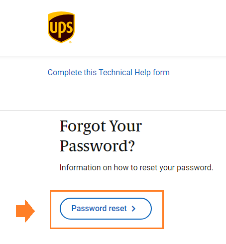 Reset UPSers Login Password